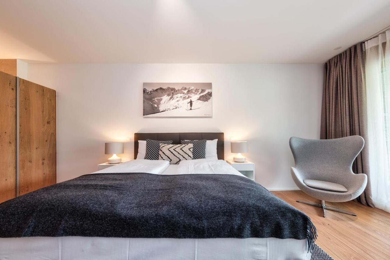 Luxury Panorama Apartment With Alpengold Spa Access Давос Екстериор снимка