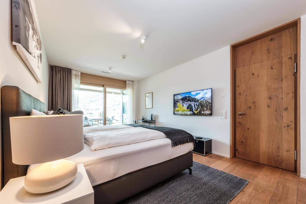Luxury Panorama Apartment With Alpengold Spa Access Давос Екстериор снимка