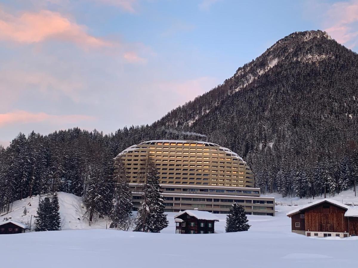 Luxury Panorama Apartment With Alpengold Spa Access Давос Екстериор снимка