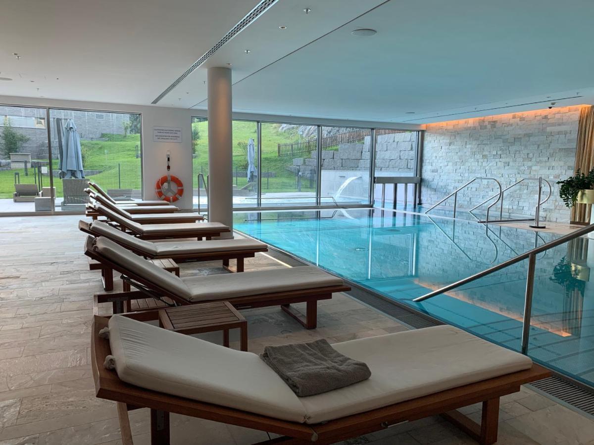 Luxury Panorama Apartment With Alpengold Spa Access Давос Екстериор снимка